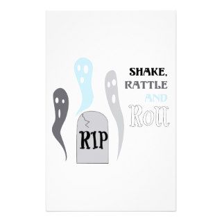 Shake, Rattle and Roll Custom Stationery