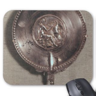Hand mirror depicting Leda and the swan Mouse Pads