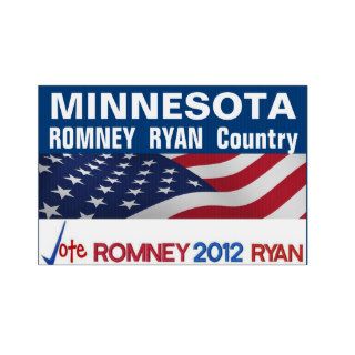 MINNESOTA is Romney Ryan Country Sign
