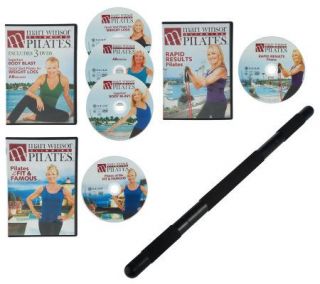 Mari Winsor Slimming Pilates System w/ 5 DVDs and Pilates Bar —