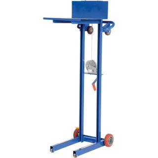 Vestil Lite Load Lift with Hand Winch Operation, Model# LLW-202058-FW  Hand Winch Load Lifts