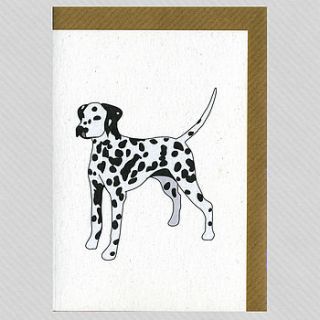 illustrated dalmatian blank card by illustrated cards