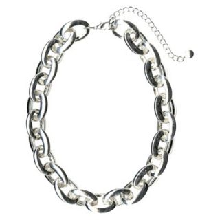 Chunky Link Necklace   Silver