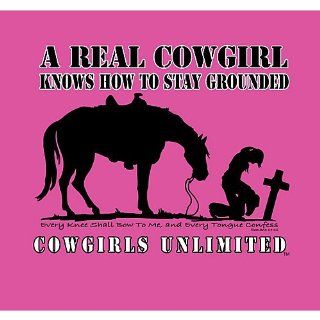 Cowgirl Knows How to Stay Grounded T Shirt Small  Fashion T Shirts 