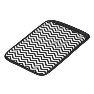 Black Chevron Pattern Sleeves For iPads