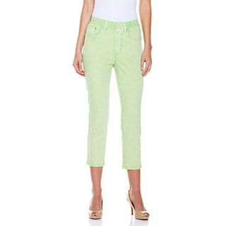 DG2 by Diane Gilman Classic 5 Pocket Snow Wash Cropped Jegging