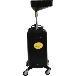 Crew Chief Self-Evacuating Portable Oil Drain with Auto Check — 25 Gallons, Model# JDI-25HDC  Up Right