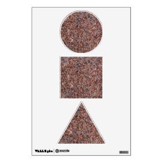 Polished Red Granite Wall Decals