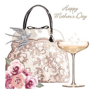 mother's day diamante card by cavania