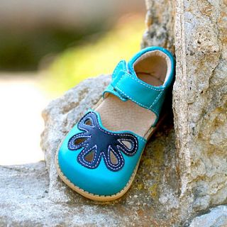 petal aqua children's sandal by livie & luca