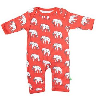 organic elephant print playsuit by ava and luc