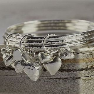 sterling silver argent bangles by hurley burley