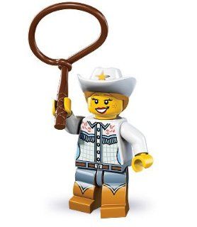 LEGO 8833 Series 8 Minifig Minifigure Cowgirl with Lasso 