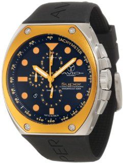 Montres De Luxe Men's SA AC 2002 Superavio Aluminum Interchangeable Bezel Chrono Watch Montres De Luxe Watches