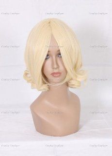 CosplayerWorld Cosplay Wigs Project Touhou Alice Margatroid Wig For Convention Party Show Yellow Clear 35cm 160g WIG 004A3  Hair Replacement Wigs  Beauty
