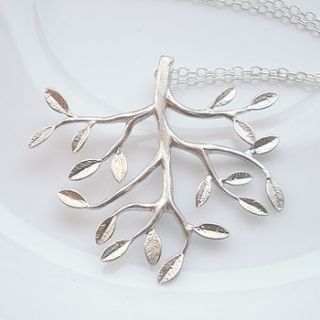silver tree necklace by belle ami