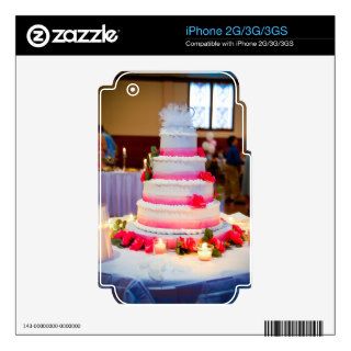 Beautiful Wedding Cake Decals For iPhone 3GS