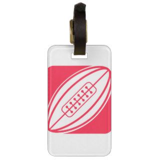 Scarlet Red Rugby Luggage Tags