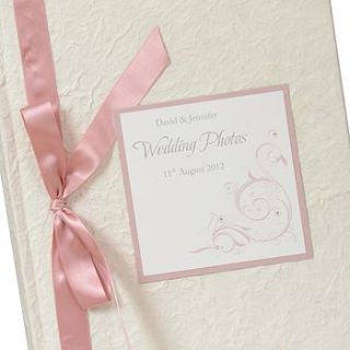 personalised oxford photo wedding album by dreams to reality design ltd