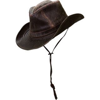 Weathered Cotton Outback Hat — Brown, Medium, Model# MC127  Hats