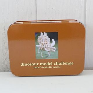 child's dinosaur model or dig a dinosaur tin by lilac coast