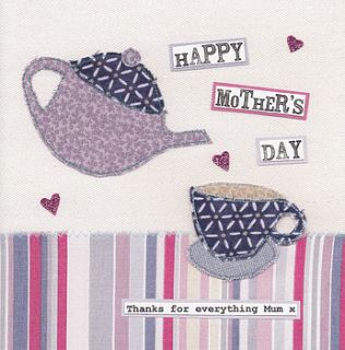 'happy mothers day' greeting card by the writing bureau