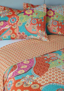 Pattern In for the Night Quilt Set in King  Mod Retro Vintage Decor Accessories