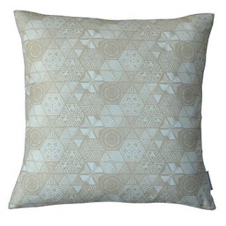 hexie doodle cushion   taupe by grace & favour home