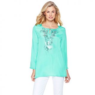 DG2 by Diane Gilman Sequined Caftan Tunic