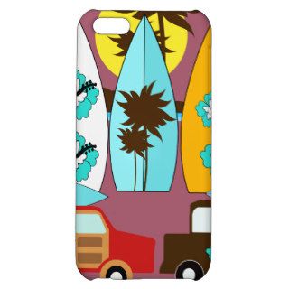 Surfboards Beach Bum Surfing Hippie Vans iPhone 5C Cases