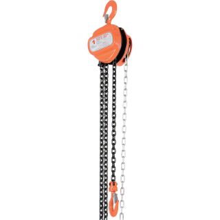 Vestil Hand Chain Hoist — 1-Ton  Lift Capacity, Model#  HCH-2-15  Manual Gear Chain Hoists
