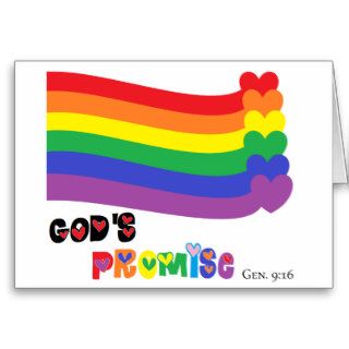 God's Promise Rainbow Greeting Cards