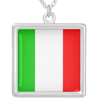 Italian Flag Necklace