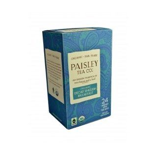 Paisley Tea Co., Tea English Breakfast, Decaf Atleast 95% Organic, 24bag [pack of 6] 