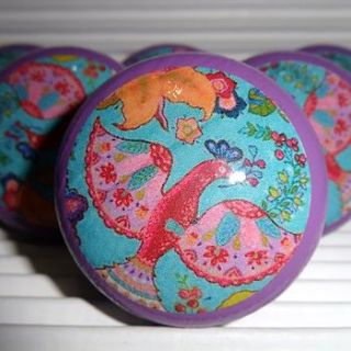 boho bird mortice door or drawer knob by surface candy