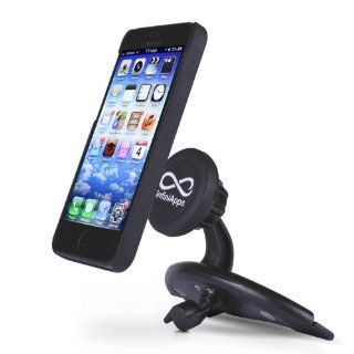 InfiniApps Slyde CD Slot Mount for Smartphones, Cradle less Universal cell phone holder with Quick snap technology, magnetic cell phone mount Cell Phones & Accessories