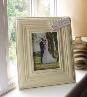 personalised wedding frame by mollie mae handcrafted designs