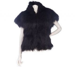 M by Marc Bouwer Faux Fur Capelet with Pockets —