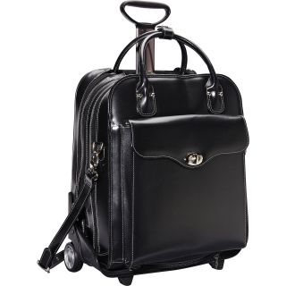 McKlein USA Melrose Vertical Rolling Leather Laptop Tote   Exclusive