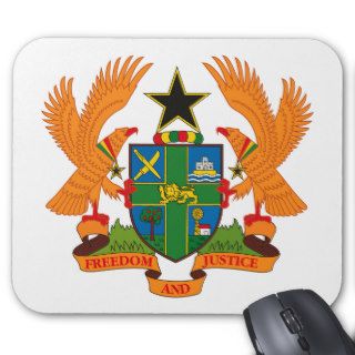 Ghana Coat of Arms Mousepad