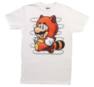 Isaac Morris Ltd Super Mario 3 Raccoon Men's White XL Clothing