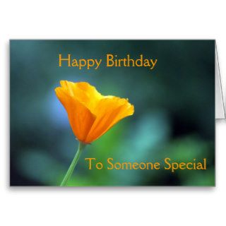 Happy Birthday, To Someone Special Greeting Card