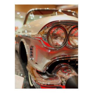 1958 Cadillac Eldorado Biarritz Convertible . Silv Posters
