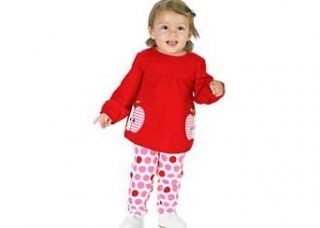 Carter's Let's Play 2 piece Girls Red Apple Pant Set   3 Months Clothing