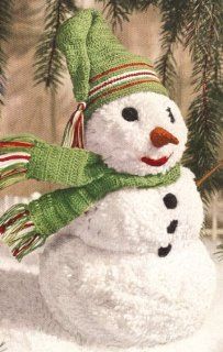 Vintage Crochet PATTERN to make   Snowman Christmas Decoration Xmas Hat Scarf. NOT a finished item. This is a pattern and/or instructions to make the item only.  Other Products  