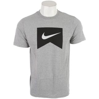 Nike Ribbon Icon 2 T Shirt Dark Grey Heather