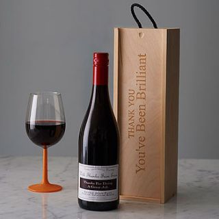 personlised thank you wine box by intervino