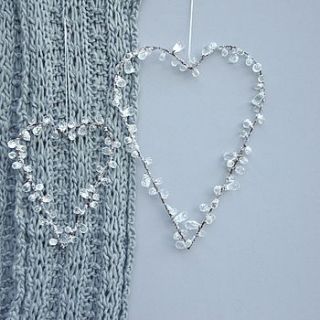 crystal beaded heart decorations by henry's future