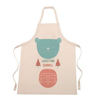 'lucky pine sawmill' apron by hole in my pocket