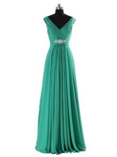 Landybridal Women's A line Floor Length Chiffon Bridesmaid Dress Formal Gown Mother Of The Bride Dresses